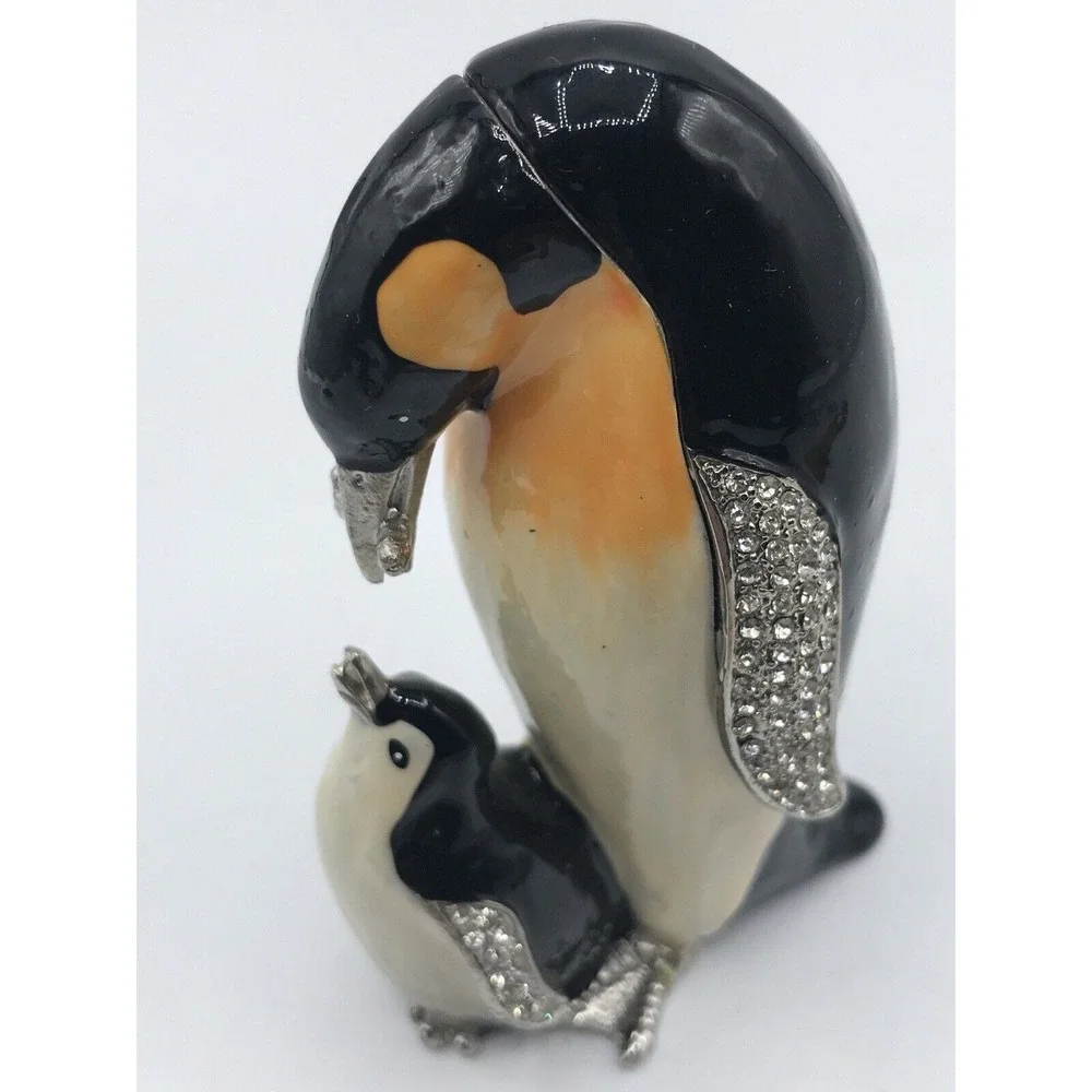 Emperor Penguin & Baby Trinket Box‎